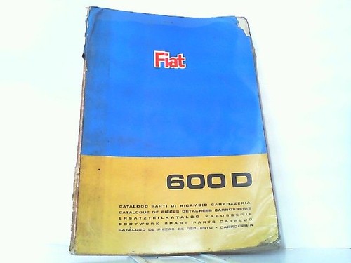 Fiat 600 ersatzteilkatalog - d.,