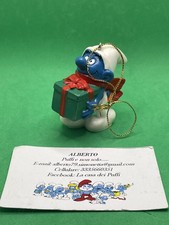 PUFFI SMURFS PUFFO CON REGALO DI NATALE NATALIZIO NATALE CHRISTMAS PRESENT 51902