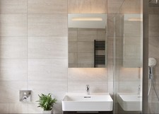 Armadio specchio bagno LED con