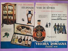 VECCHIA ROMAGNA CASSETTE RITAGLIO CLIPPING PUBBLICITA' ANNI 60 ADVERTISING G15