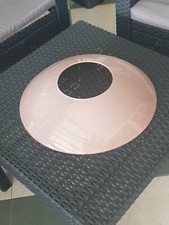 Boccia in vetro a disco piatto colore rosa ricambio lampadari