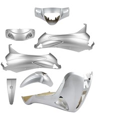 KIT CARENE PLASTICHE GRIGIO 7PZ PER PIAGGIO LIBERTY RST 50 125 150 200 2 369000S