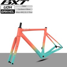 Telaio bici da strada BXT 700C Gravel fibra di carbonio bici da corsa freno a disco telaio bici