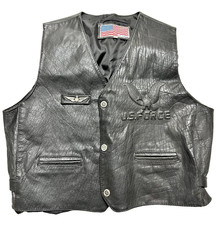 SMANICATO GIUBBINO GIUBBOTTO GIACCA BOMBER PELLE U.S FORCE RIDER MOTOCOCICLISTA