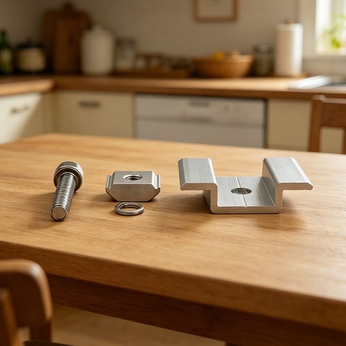 Kit 8pz staffa solare - staffa, lega