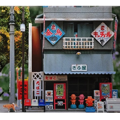 Diorama garage scena - garage,