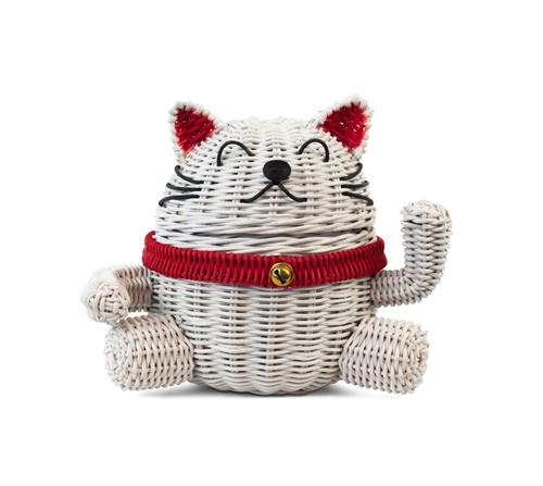 Cesto rattan gatto - in,