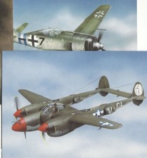 Cartolina Lockheed P-38