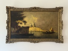 VENEZIA QUADRO PRIMI XX FIRMATO ALDO PISANI CORNICE COEVA 40x26 in BOUVARD ALDIN
