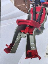 Okbaby Seggiolino bici Anteriore 15 Kg Argento e Rosso 