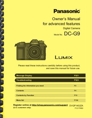 Panasonic lumix g9 - panasonic, dc-g9