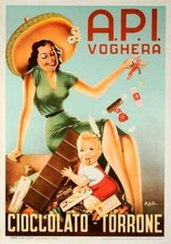 Poster Cioccolato 1950 API