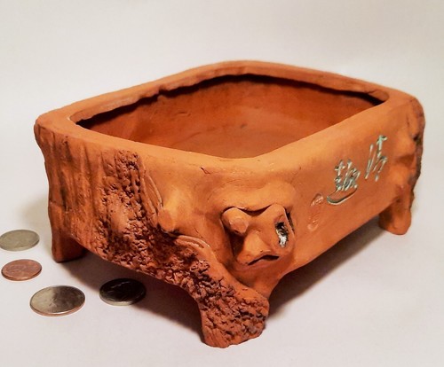 Faux bois vaso bonsai - faux,