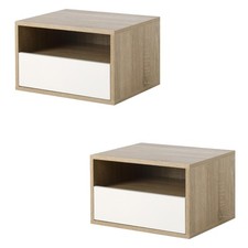 HOMCOM Set 2 Comodini Sospesi