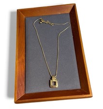 Collana firmata Monet tono oro catena serpente vintage costume bigiotteria regalo