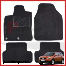 TAPPETI NISSAN QASHQAI J10 DAL 2007 AL 2013 IN MOQUETTE CON RICAMO E 2 FISSAGGI