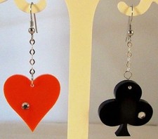 Orecchini plexiglass argento/