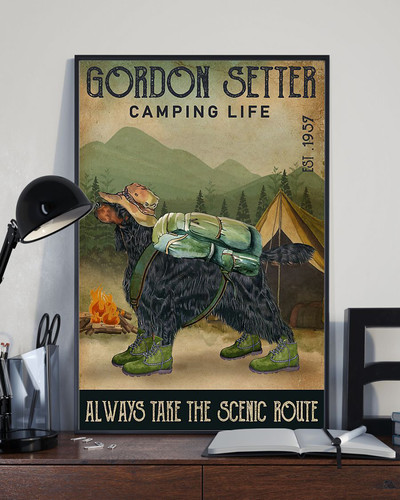 Poster cane gordon setter vita - cane,