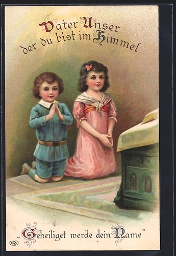 Cartolina coppia bambini in - di,