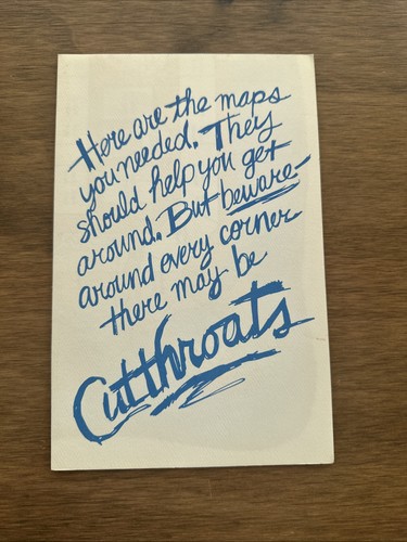 Cutthroats mappa infocom - -,