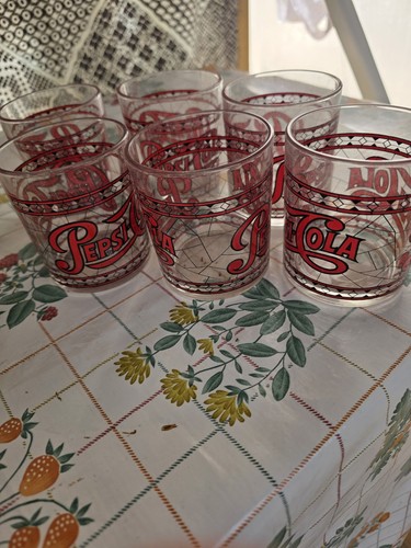 Set bicchieri vintage pepsi - bicchieri,