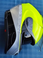 Casco moto integrale Momo Design Hornet giallo fluo