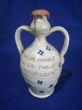 Anfora Terracotta Di Puglia Per Uso Alimentare Antica Bottiglia Con Manici Vino