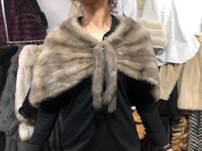 Stola Di Visone Taupe Sciarpa In Pelliccia Sciarpa In Pelliccia Reale