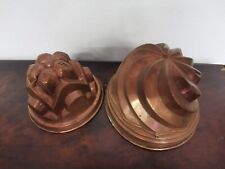 Antichi stampi in rame per budini. Autentici