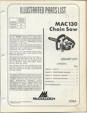 MOTOSEGA MCCULLOCH MAC130