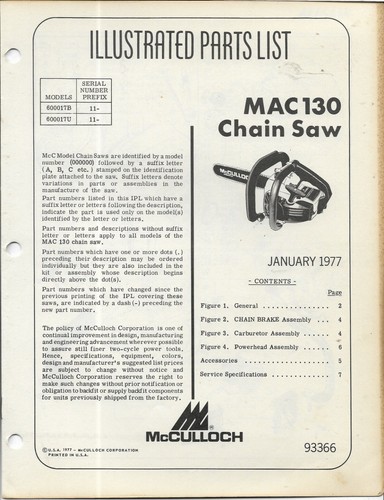 Motosega mcculloch mac130 - mcculloch,