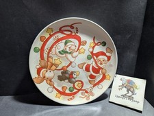 Piatto piano Thun Natalizio Babbo Natale ceramica diametro 20 cm