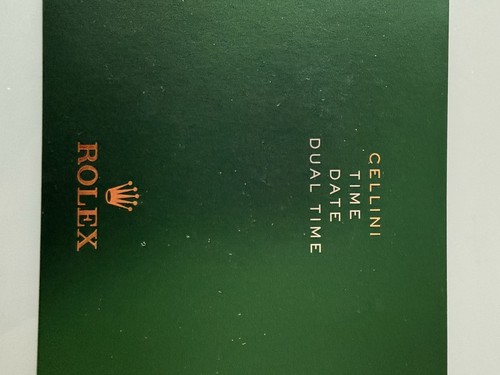 Rolex libretto cellini booklet - cellini,