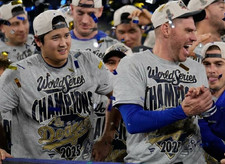 SCELTA MIGLIORE!!! T-Shirt Maglietta LA Dodgers 2025 Campioni del Mondo Locker Tifosi