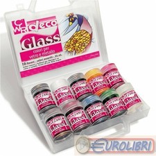 TEMPERA VETRO 30ML 10 COLORI