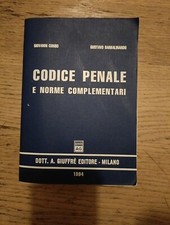 {X46} - CODICE DI PROCEDURA PENALE E NORME COMPLEMENTARI - GIUFFRE' 1994