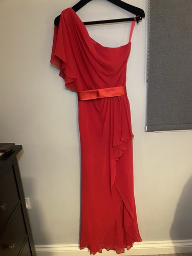 Abito asimmetrico rosso