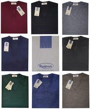 Pullover scollo V UOMO lana