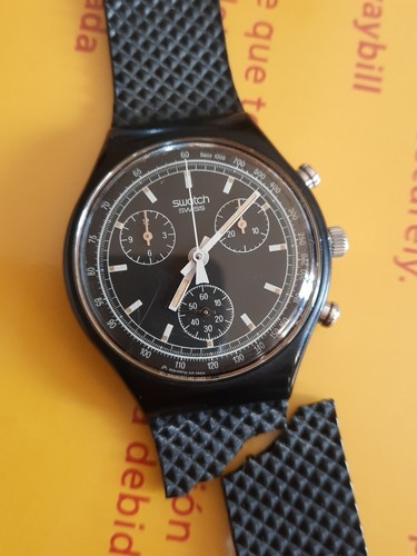 Vintage swatch chrono black - chrono,