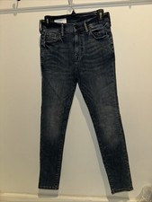 Jeans skinny uomo H&M 32x32 blu denim invecchiato elasticizzato slim fit