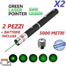 X2 PUNTATORE LASER VERDE