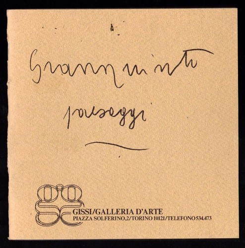 Gianquinto catalogo mostra - gianquinto,