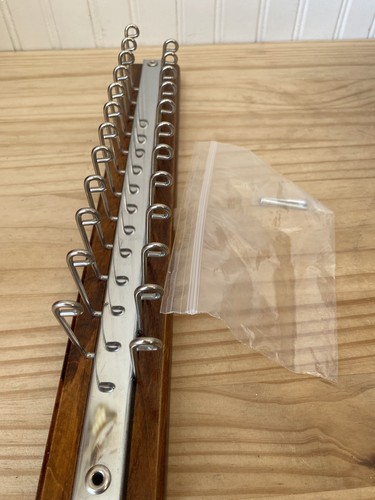 Cravatta vintage legno - e, cromo