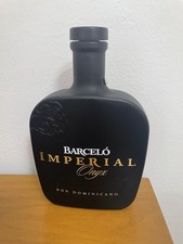 BOTTIGLIA BARCELO IMPERIAL ONYX RHUM RUM RON COLLEZIONE VUOTA CON TAPPO 70 CL