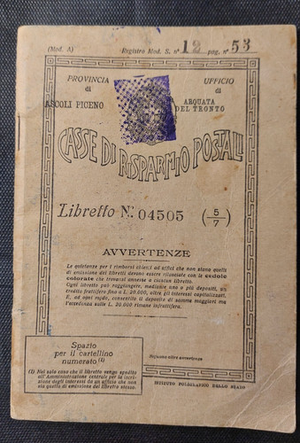 Libretto casse risparmio - libretto,
