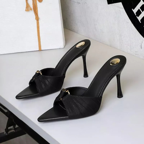 Mules donna nere tacco alto - nere,