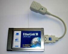 Scheda PC LAN Ethernet 3Com EtherLink PCMCIA 3C589C + cavo dongle nuovo