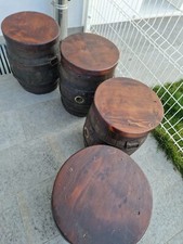 4 barili ad uso sgabello o tavolino 50x40.