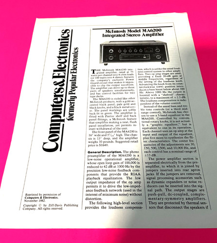 Mcintosh ma6200 test 15 - ,