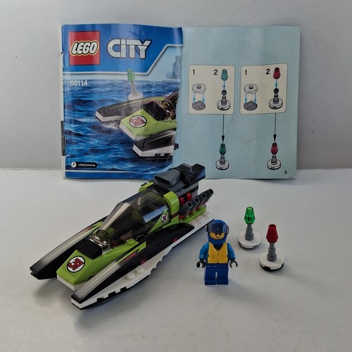 Lego city race boat - city,